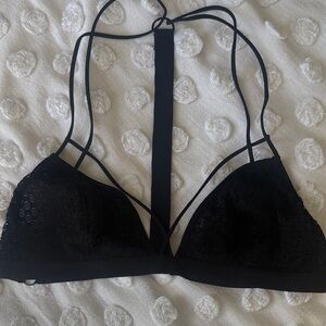 Free people harness lace black bralette | M